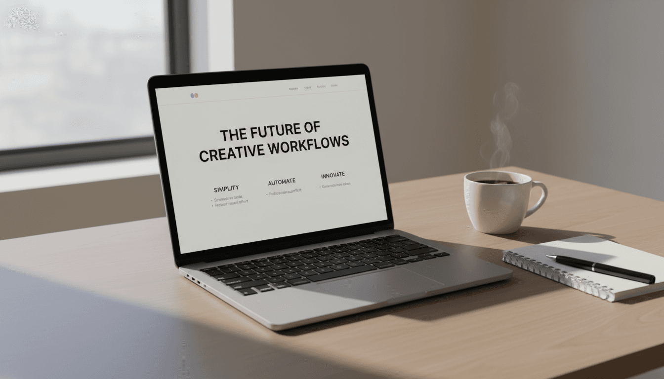 Laptop displaying a well-designed website with clear, conversion-focused copy